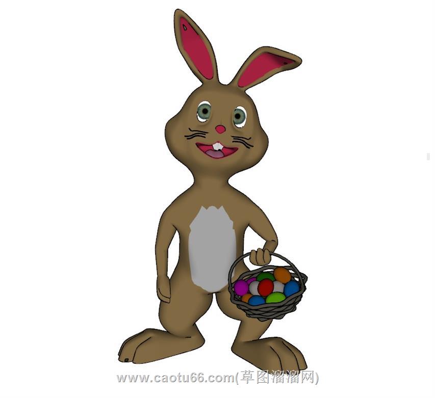 兔子卡通SU模型分享作者是Zico