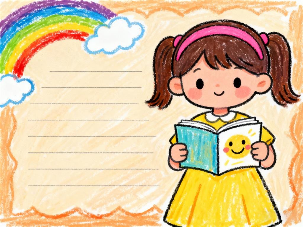 手抄报:小女孩自我介绍的小报