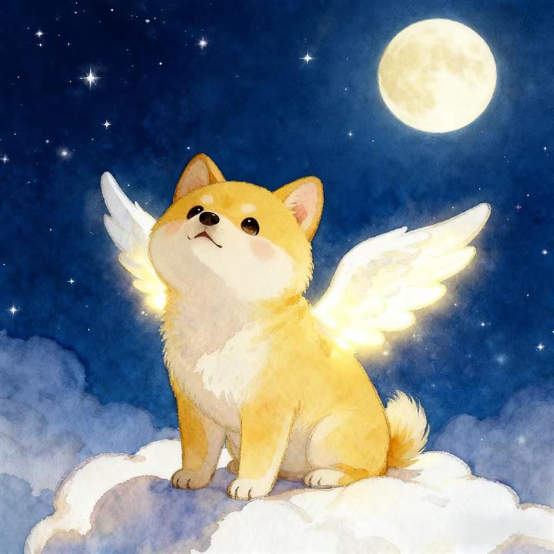 简笔画:天狗食月