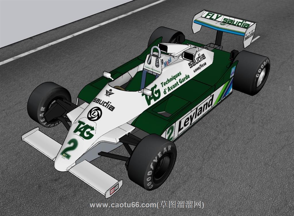 F1赛车汽车方程式草图模型(ID40604) skp模型图片2 免费模型库