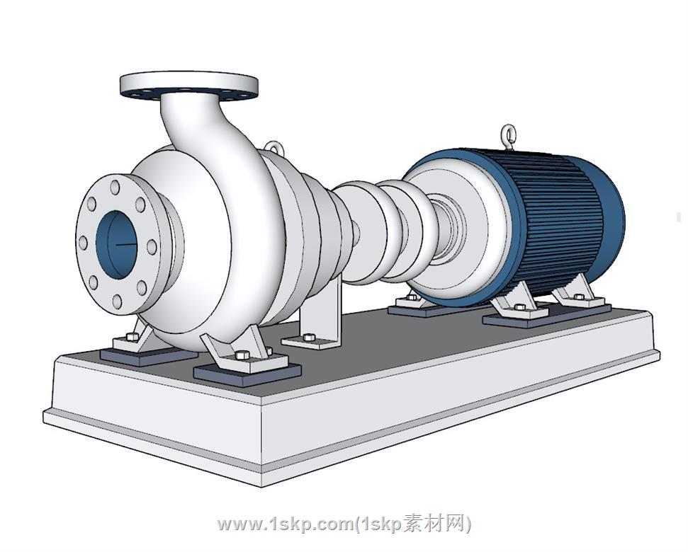离心泵水泵SU模型上传日期是2023-02-14