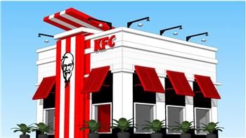 KFC麦当劳建筑SU模型