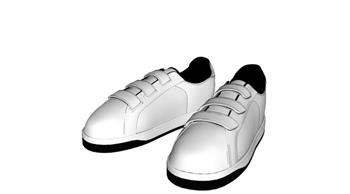 鞋子男鞋运动鞋SU模型