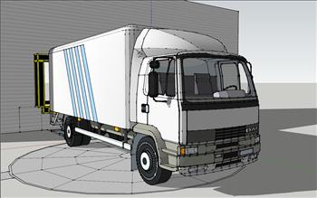 小货车卡车su草图模型