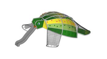 乌龟造型滑滑梯SU模型