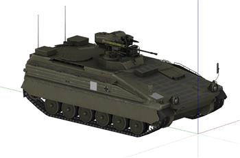 战车坦克武器SU模型