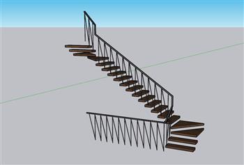 楼梯扶梯SU模型