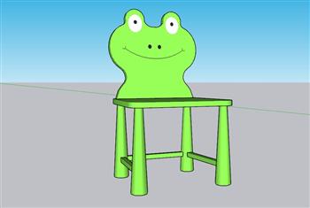 儿童凳青蛙凳凳子SU模型