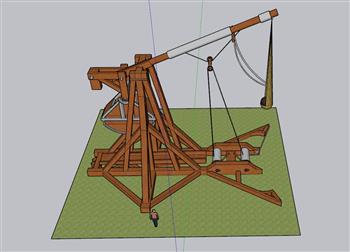 吊塔机械工程SU模型