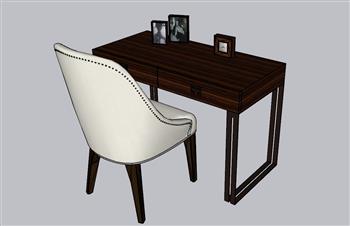 书桌写字桌SU模型