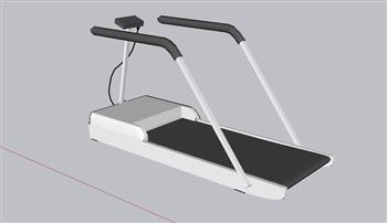 健身器材跑步机健身SU模型