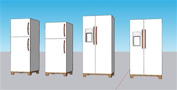 冰箱家电SU模型
