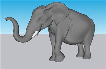 大象动物SU模型