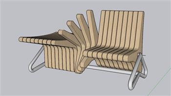 创意户外座椅SU模型