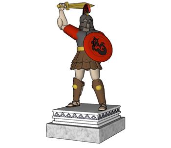 罗马人物雕塑SU模型