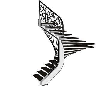 楼梯SU模型