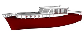 红船船SU模型