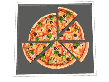 披萨食物SU模型