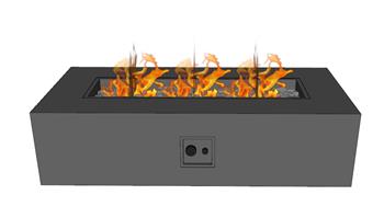 壁炉暖炉火焰SU模型