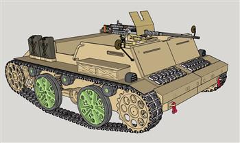 履带式战车装甲车SU模型