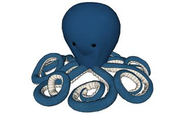 章鱼玩具SU模型