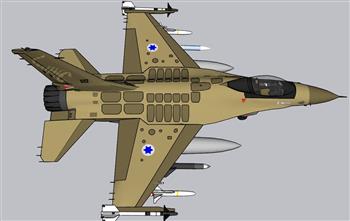 F16-C战斗机飞机SU模型