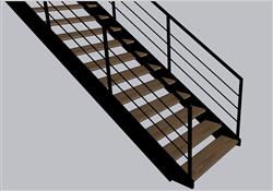 工业楼梯步梯SU模型