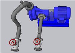 水泵水阀机械SU模型