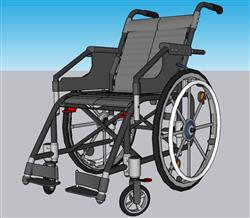 轮椅医疗SU模型