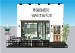 咖啡馆咖啡店餐饮店SU模型