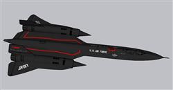 SR-71战略侦察机SU模型