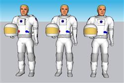 宇航员人物SU模型