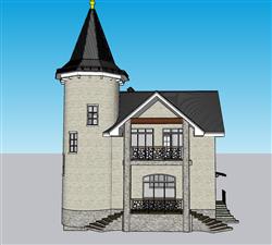 城堡别墅SU模型