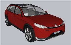 日产EXA旅行车汽车免费SU模型(ID37138)