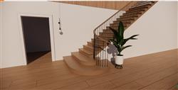 室内楼梯步梯su免费模型(ID37928)