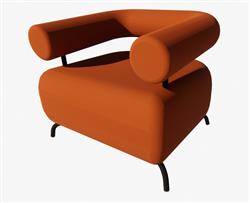 现代扶手椅子免费su模型(ID39956)