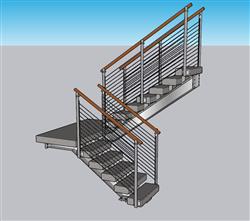 室内楼梯草图模型(ID40043)