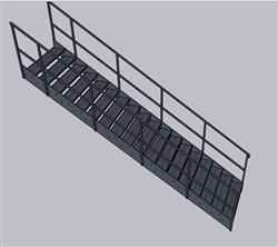 工业风loft楼梯草图模型(ID40251)