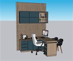 书桌办公桌的电脑桌草图模型(ID40739)