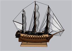 帆船装饰品SU模型