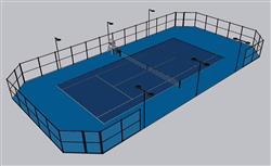网球场运动场草图模型(ID48034)