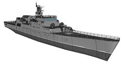 阿利伯克驱逐舰SU下载草图模型(ID62686)