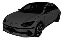 现代汽车su模型素材草图模型(ID65732)