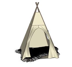 儿童帐篷SU模型(ID74847)-www.1skp.com