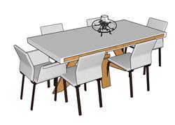 餐桌椅家具SU模型(ID75848)-www.1skp.com
