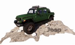 jeep吉普车越野车SU模型