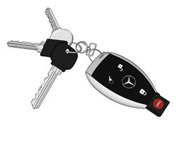 车钥匙钥匙SU模型