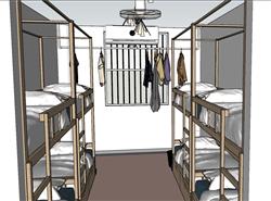 寝室宿舍SU模型