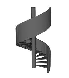 螺旋梯楼梯SU模型