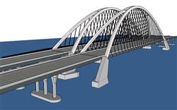 桥梁大桥SU模型